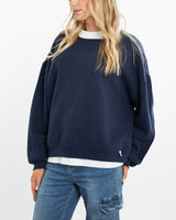 Vintage, 90s, Russell, Athletic, Sweatshirt, The Real Deal, size medium, colour Navy, newtown, sydney, australia, thrift store, opshop, preloved, secondhand, sustainable, retro, antique, 70s, 80s, 90s, 2000s, 00s, fashion, clothing, streetwear, trendy, garment, style, boutique, store, shop, archive, sale, cheap, best, top, Sweats and hoodies