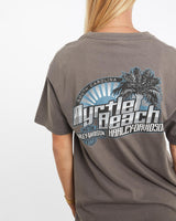 Vintage, Harley, Davidson, Tee, The Real Deal, size medium, colour Grey, newtown, sydney, australia, thrift store, opshop, preloved, secondhand, sustainable, retro, antique, 70s, 80s, 90s, 2000s, 00s, fashion, clothing, streetwear, trendy, garment, style, boutique, store, shop, archive, sale, cheap, best, top, T-Shirts