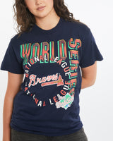 Vintage 1991 MLB Atlanta Braves World Series Tee <br>S , The Real Deal , newtown, sydney, australia, thrift store, opshop, preloved, secondhand, sustainable, retro, antique, 70s, 80s, 90s, 2000s, 00s, fashion, clothing, streetwear, trendy, garment, style, boutique, store, shop, archive, sale, cheap, best, top