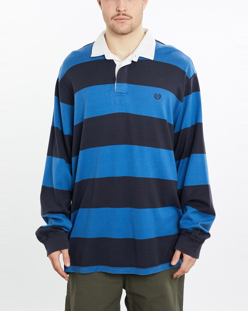 Vintage, 90s, Chaps, Ralph, Lauren, Rugby, Shirt, The Real Deal, size double extra large, colour Blue, newtown, sydney, australia, thrift store, opshop, preloved, secondhand, sustainable, retro, antique, 70s, 80s, 90s, 2000s, 00s, fashion, clothing, streetwear, trendy, garment, style, boutique, store, shop, archive, sale, cheap, best, top, Shirts