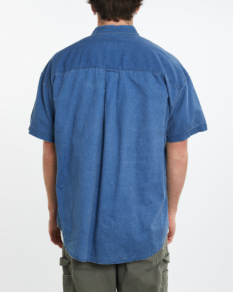 Vintage 90s Chaps Ralph Lauren Linen Button Up Shirt <br>XL , The Real Deal , newtown, sydney, australia, thrift store, opshop, preloved, secondhand, sustainable, retro, antique, 70s, 80s, 90s, 2000s, 00s, fashion, clothing, streetwear, trendy, garment, style, boutique, store, shop, archive, sale, cheap, best, top