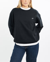 Vintage, 90s, Nike, Sweatshirt, The Real Deal, size medium, colour Black, newtown, sydney, australia, thrift store, opshop, preloved, secondhand, sustainable, retro, antique, 70s, 80s, 90s, 2000s, 00s, fashion, clothing, streetwear, trendy, garment, style, boutique, store, shop, archive, sale, cheap, best, top, Sweats and hoodies