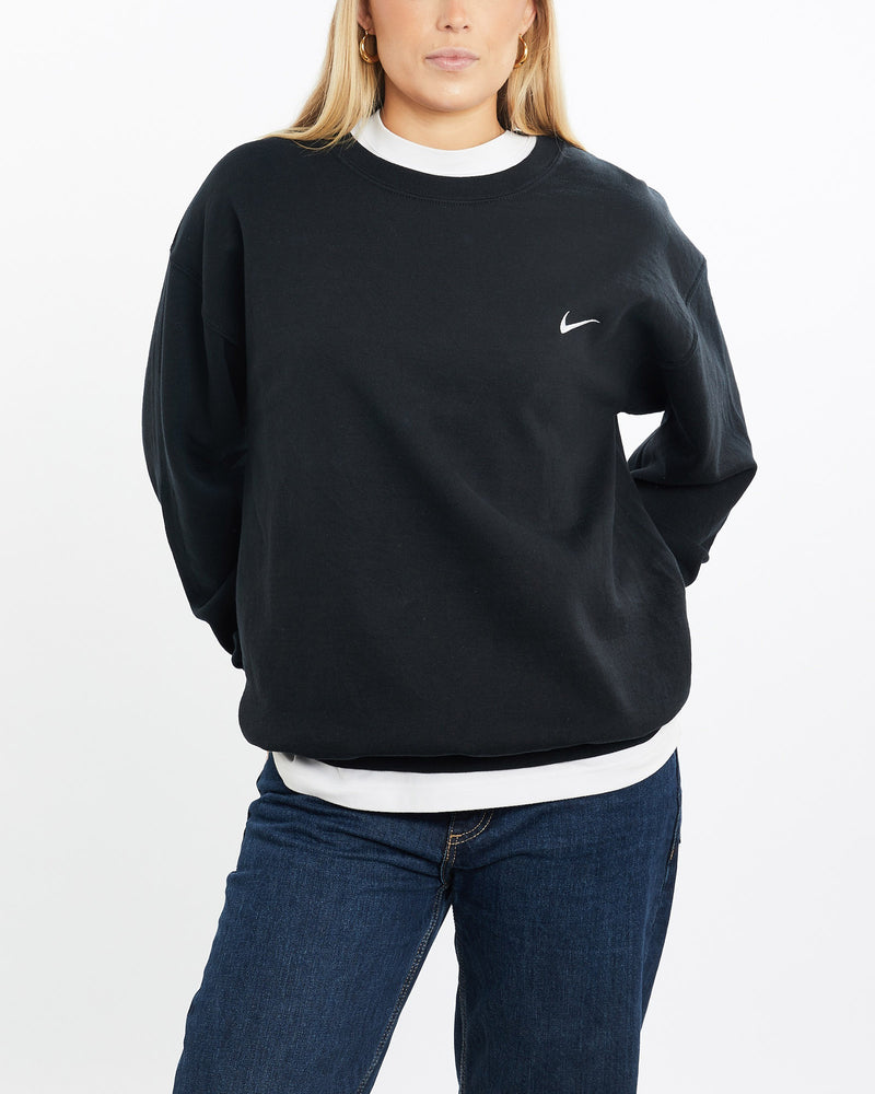 Vintage, 90s, Nike, Sweatshirt, The Real Deal, size medium, colour Black, newtown, sydney, australia, thrift store, opshop, preloved, secondhand, sustainable, retro, antique, 70s, 80s, 90s, 2000s, 00s, fashion, clothing, streetwear, trendy, garment, style, boutique, store, shop, archive, sale, cheap, best, top, Sweats and hoodies