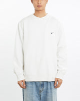 Vintage, Nike, Sweatshirt, The Real Deal, size large, colour White, newtown, sydney, australia, thrift store, opshop, preloved, secondhand, sustainable, retro, antique, 70s, 80s, 90s, 2000s, 00s, fashion, clothing, streetwear, trendy, garment, style, boutique, store, shop, archive, sale, cheap, best, top, Sweats and hoodies