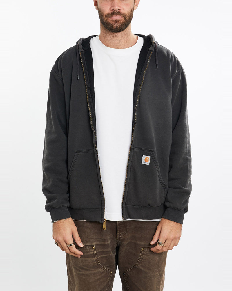 Vintage, Carhartt, Heavyweight, Hooded, Sweatshirt, The Real Deal, size extra large, colour Grey, newtown, sydney, australia, thrift store, opshop, preloved, secondhand, sustainable, retro, antique, 70s, 80s, 90s, 2000s, 00s, fashion, clothing, streetwear, trendy, garment, style, boutique, store, shop, archive, sale, cheap, best, top, Sweats and hoodies