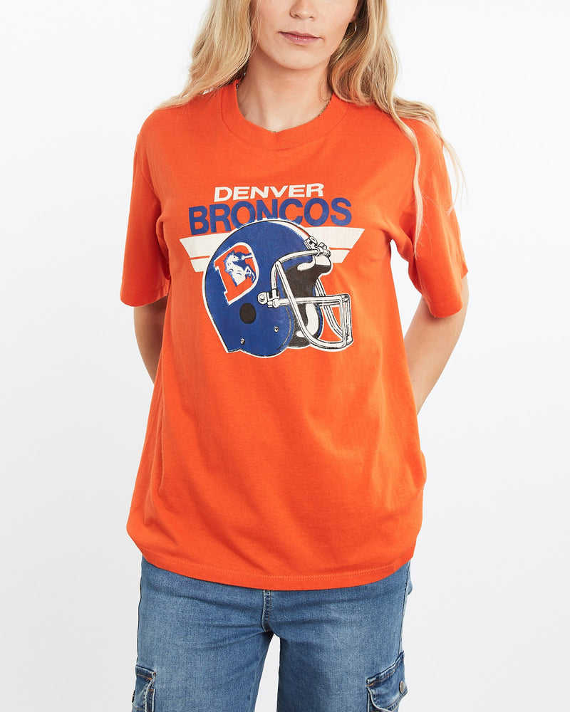 Vintage, 80s, NFL, Denver, Broncos, Tee, The Real Deal, size medium, colour Orange, newtown, sydney, australia, thrift store, opshop, preloved, secondhand, sustainable, retro, antique, 70s, 80s, 90s, 2000s, 00s, fashion, clothing, streetwear, trendy, garment, style, boutique, store, shop, archive, sale, cheap, best, top, T-Shirts