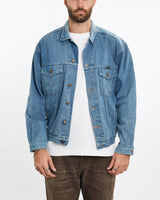 Vintage, Wrangler, Denim, Jacket, The Real Deal, size extra large, colour Blue, newtown, sydney, australia, thrift store, opshop, preloved, secondhand, sustainable, retro, antique, 70s, 80s, 90s, 2000s, 00s, fashion, clothing, streetwear, trendy, garment, style, boutique, store, shop, archive, sale, cheap, best, top, Jackets