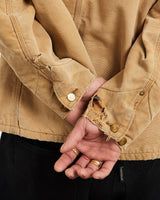 Vintage, 90s, Carhartt, Michigan', Jacket, The Real Deal, size extra large, colour Beige, newtown, sydney, australia, thrift store, opshop, preloved, secondhand, sustainable, retro, antique, 70s, 80s, 90s, 2000s, 00s, fashion, clothing, streetwear, trendy, garment, style, boutique, store, shop, archive, sale, cheap, best, top, Jackets