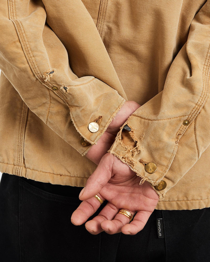 Vintage, 90s, Carhartt, Michigan', Jacket, The Real Deal, size extra large, colour Beige, newtown, sydney, australia, thrift store, opshop, preloved, secondhand, sustainable, retro, antique, 70s, 80s, 90s, 2000s, 00s, fashion, clothing, streetwear, trendy, garment, style, boutique, store, shop, archive, sale, cheap, best, top, Jackets