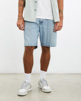 Vintage, Wrangler, Denim, Shorts, The Real Deal, size 35", colour Blue, newtown, sydney, australia, thrift store, opshop, preloved, secondhand, sustainable, retro, antique, 70s, 80s, 90s, 2000s, 00s, fashion, clothing, streetwear, trendy, garment, style, boutique, store, shop, archive, sale, cheap, best, top, Shorts