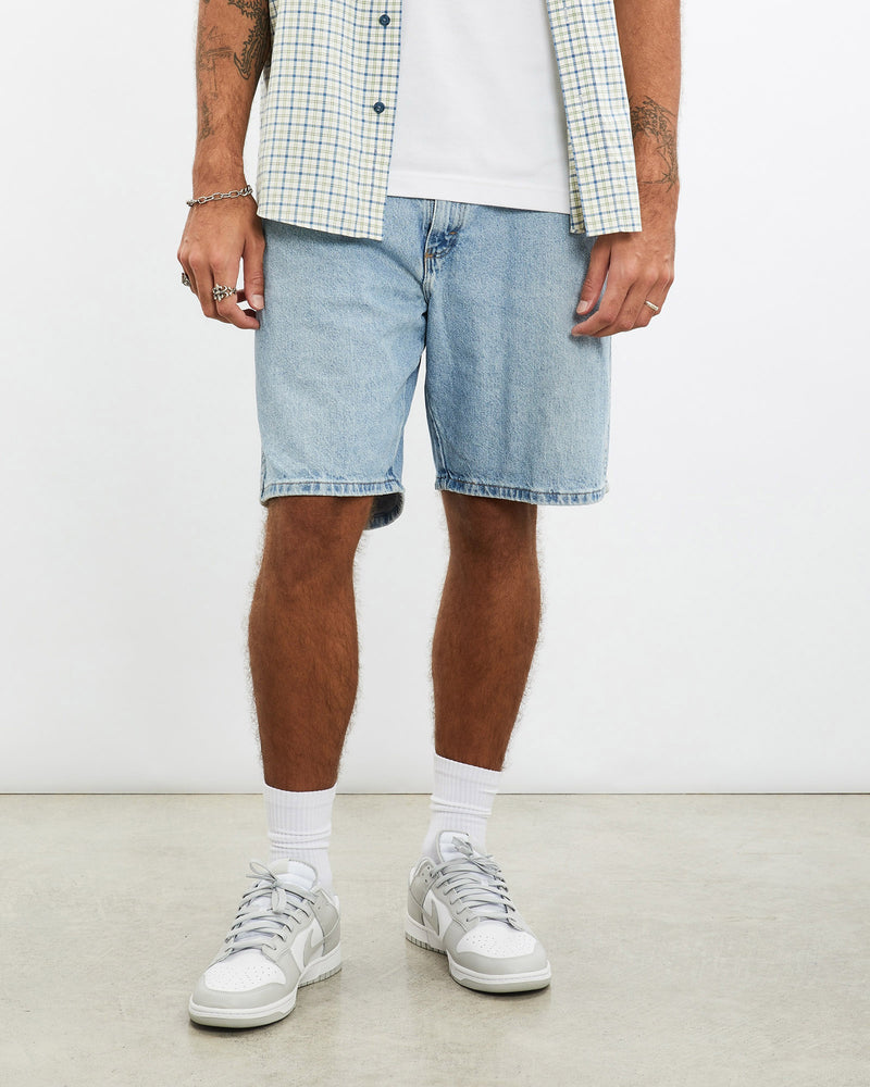 Vintage, Wrangler, Denim, Shorts, The Real Deal, size 35", colour Blue, newtown, sydney, australia, thrift store, opshop, preloved, secondhand, sustainable, retro, antique, 70s, 80s, 90s, 2000s, 00s, fashion, clothing, streetwear, trendy, garment, style, boutique, store, shop, archive, sale, cheap, best, top, Shorts