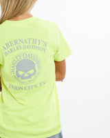 Harley, Davidson, Tee, The Real Deal, size extra small, colour Yellow, newtown, sydney, australia, thrift store, opshop, preloved, secondhand, sustainable, retro, antique, 70s, 80s, 90s, 2000s, 00s, fashion, clothing, streetwear, trendy, garment, style, boutique, store, shop, archive, sale, cheap, best, top, T-Shirts