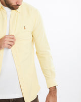 Vintage, 90s, Polo, Ralph, Lauren, Button, Up, Shirt, The Real Deal, size medium, colour Yellow, newtown, sydney, australia, thrift store, opshop, preloved, secondhand, sustainable, retro, antique, 70s, 80s, 90s, 2000s, 00s, fashion, clothing, streetwear, trendy, garment, style, boutique, store, shop, archive, sale, cheap, best, top, Shirts