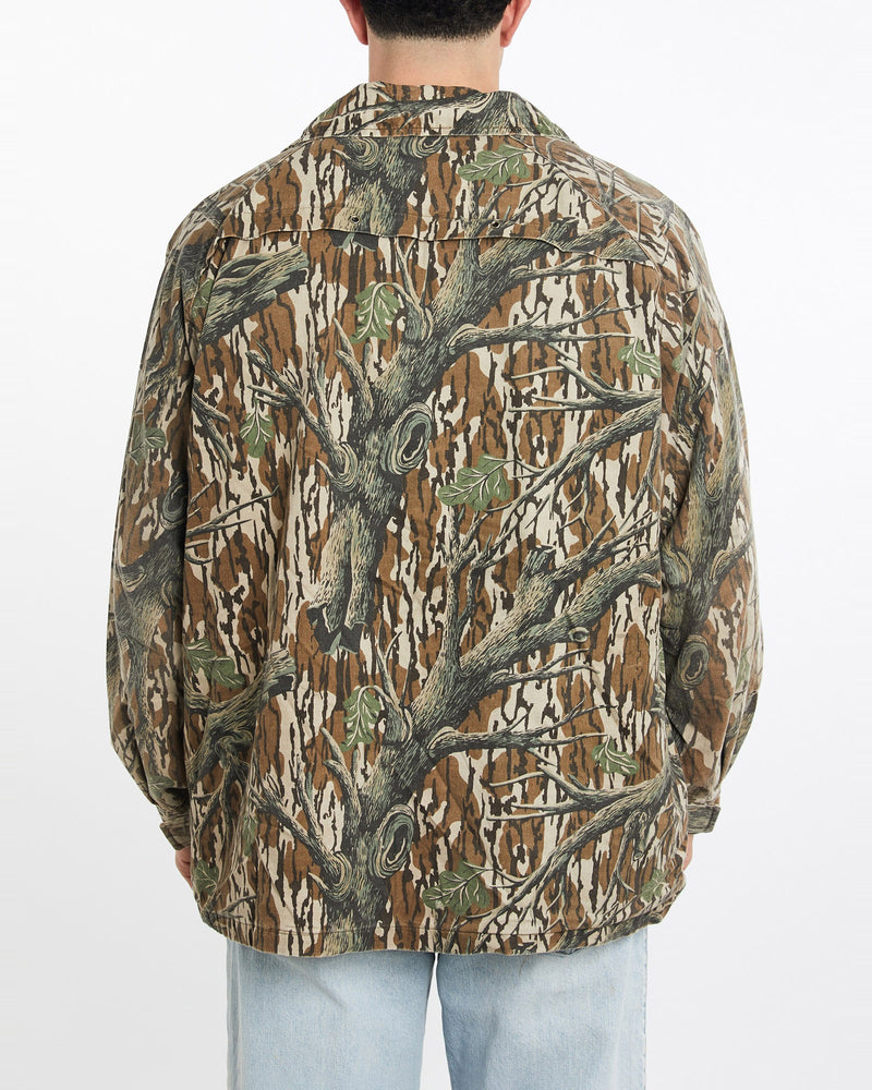 Vintage, Realtree, Camo, Jacket, The Real Deal, size double extra large, colour Green, newtown, sydney, australia, thrift store, opshop, preloved, secondhand, sustainable, retro, antique, 70s, 80s, 90s, 2000s, 00s, fashion, clothing, streetwear, trendy, garment, style, boutique, store, shop, archive, sale, cheap, best, top, Jackets