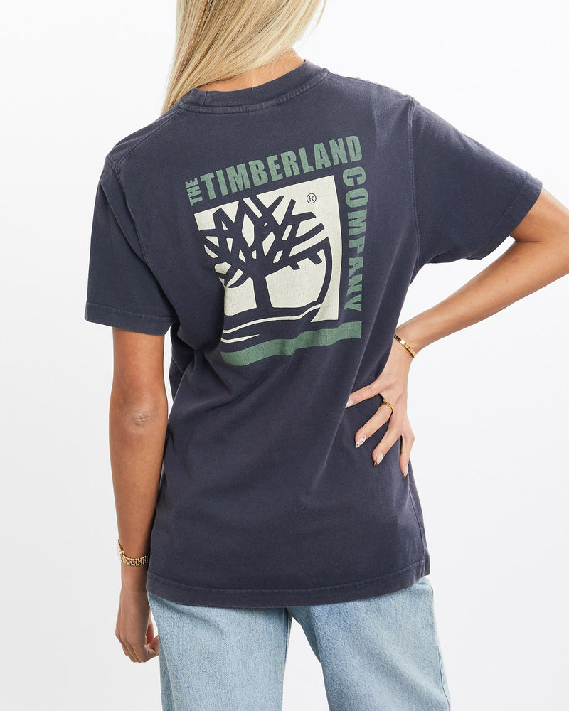 Vintage, Timberland, Tee, The Real Deal, size extra small, colour Navy, newtown, sydney, australia, thrift store, opshop, preloved, secondhand, sustainable, retro, antique, 70s, 80s, 90s, 2000s, 00s, fashion, clothing, streetwear, trendy, garment, style, boutique, store, shop, archive, sale, cheap, best, top, T-Shirts