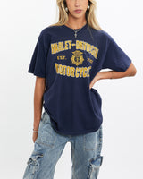 Vintage, Harley, Davidson, Tee, The Real Deal, size small, colour Navy, newtown, sydney, australia, thrift store, opshop, preloved, secondhand, sustainable, retro, antique, 70s, 80s, 90s, 2000s, 00s, fashion, clothing, streetwear, trendy, garment, style, boutique, store, shop, archive, sale, cheap, best, top, T-Shirts