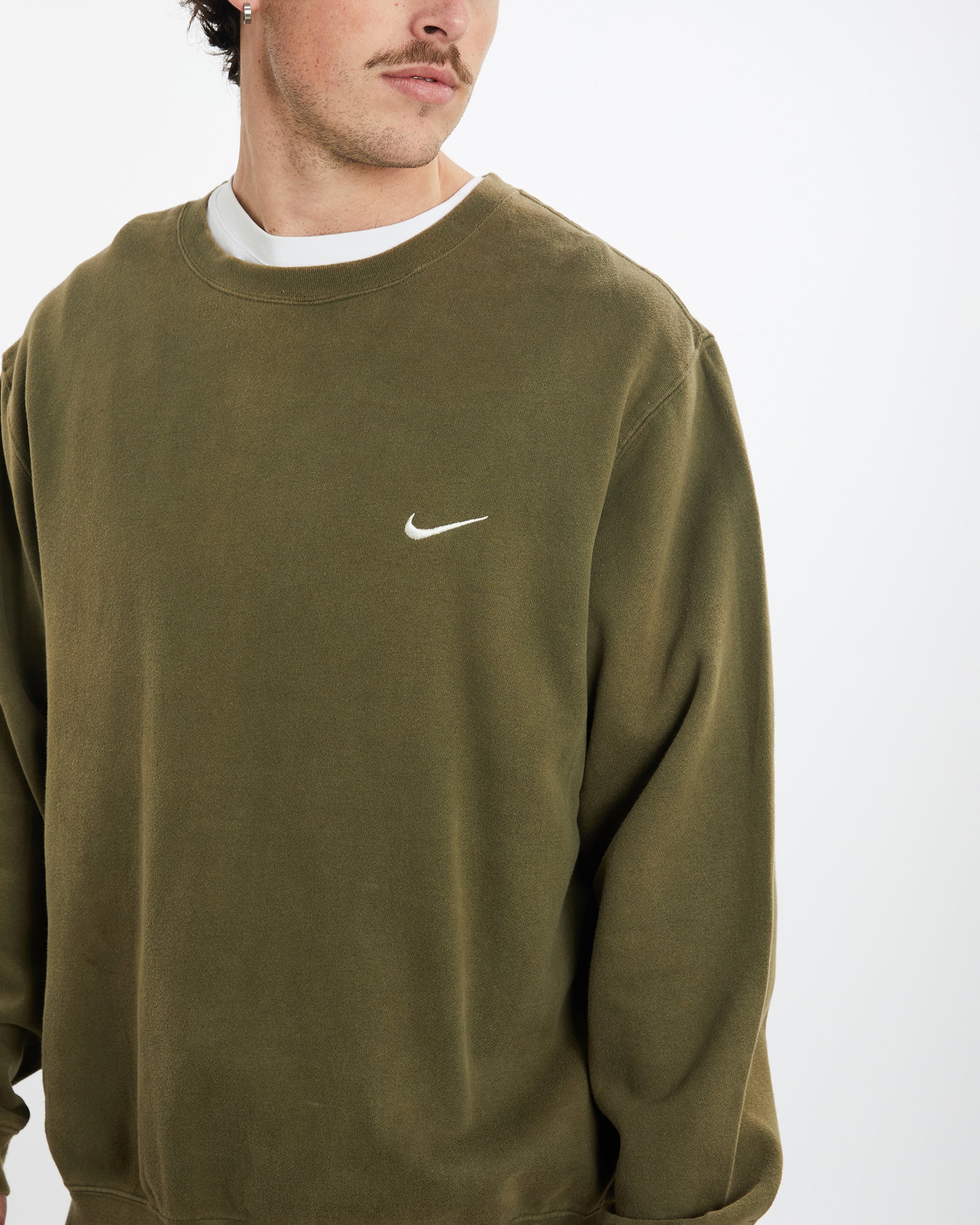 green nike retro sweatshirt