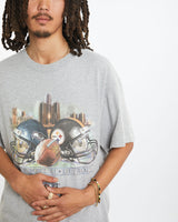 Vintage Seahawks vs Steelers Super Bowl Tee <br>L , The Real Deal , newtown, sydney, australia, thrift store, opshop, preloved, secondhand, sustainable, retro, antique, 70s, 80s, 90s, 2000s, 00s, fashion, clothing, streetwear, trendy, garment, style, boutique, store, shop, archive, sale, cheap, best, top