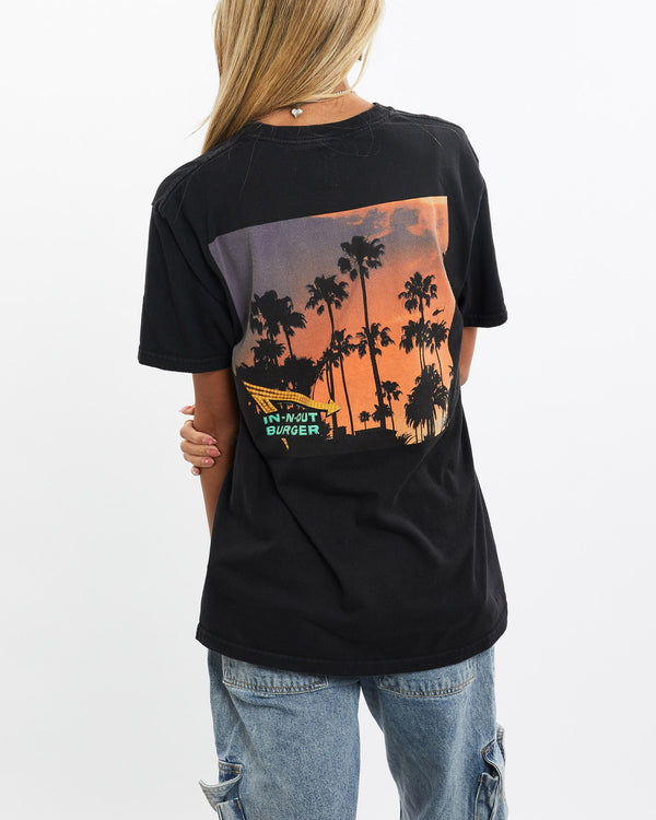 Vintage, In-N-Out, Burger, Tee, The Real Deal, size small, colour Black, newtown, sydney, australia, thrift store, opshop, preloved, secondhand, sustainable, retro, antique, 70s, 80s, 90s, 2000s, 00s, fashion, clothing, streetwear, trendy, garment, style, boutique, store, shop, archive, sale, cheap, best, top, T-Shirts