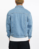 Vintage, Wrangler, Blanket, Lined, Denim, Jacket, The Real Deal, size extra large, colour Blue, newtown, sydney, australia, thrift store, opshop, preloved, secondhand, sustainable, retro, antique, 70s, 80s, 90s, 2000s, 00s, fashion, clothing, streetwear, trendy, garment, style, boutique, store, shop, archive, sale, cheap, best, top, Jackets