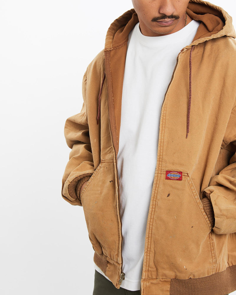 Vintage, Dickies, Workwear, Jacket, The Real Deal, size large, colour Brown, newtown, sydney, australia, thrift store, opshop, preloved, secondhand, sustainable, retro, antique, 70s, 80s, 90s, 2000s, 00s, fashion, clothing, streetwear, trendy, garment, style, boutique, store, shop, archive, sale, cheap, best, top, Jackets