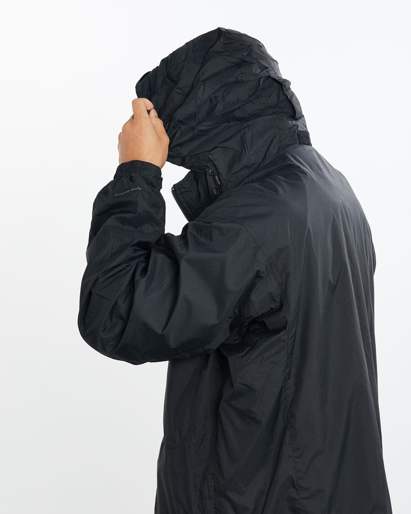 Vintage, Columbia, Windbreaker, Jacket, The Real Deal, size extra large, colour Black, newtown, sydney, australia, thrift store, opshop, preloved, secondhand, sustainable, retro, antique, 70s, 80s, 90s, 2000s, 00s, fashion, clothing, streetwear, trendy, garment, style, boutique, store, shop, archive, sale, cheap, best, top, Jackets