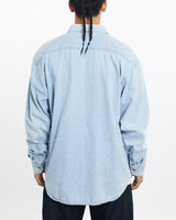 Vintage, Cartoon, Network, Cartoon, Denim, Button, Up, Shirt, The Real Deal, size large, colour Blue, newtown, sydney, australia, thrift store, opshop, preloved, secondhand, sustainable, retro, antique, 70s, 80s, 90s, 2000s, 00s, fashion, clothing, streetwear, trendy, garment, style, boutique, store, shop, archive, sale, cheap, best, top, Shirts