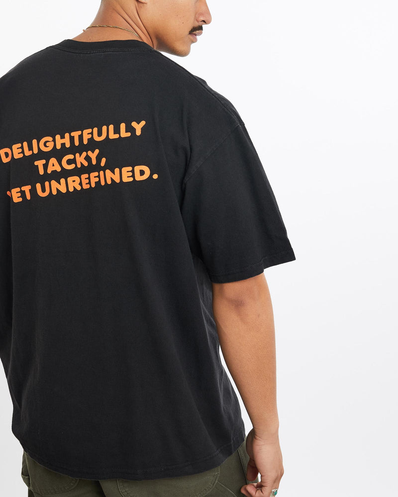 Vintage, Hooters, Tee, The Real Deal, size large, colour Black, newtown, sydney, australia, thrift store, opshop, preloved, secondhand, sustainable, retro, antique, 70s, 80s, 90s, 2000s, 00s, fashion, clothing, streetwear, trendy, garment, style, boutique, store, shop, archive, sale, cheap, best, top, T-Shirts