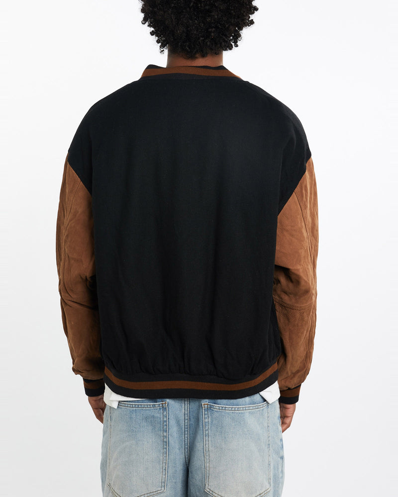 Vintage, 90s, Coors, Beer, Varsity, Jacket, The Real Deal, size large, colour Black, newtown, sydney, australia, thrift store, opshop, preloved, secondhand, sustainable, retro, antique, 70s, 80s, 90s, 2000s, 00s, fashion, clothing, streetwear, trendy, garment, style, boutique, store, shop, archive, sale, cheap, best, top, Jackets