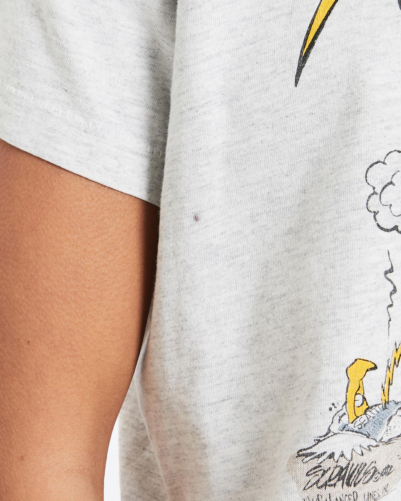 Vintage, 1994, NFL, San, Diego, Chargers, Tee, The Real Deal, size extra small, colour Grey, newtown, sydney, australia, thrift store, opshop, preloved, secondhand, sustainable, retro, antique, 70s, 80s, 90s, 2000s, 00s, fashion, clothing, streetwear, trendy, garment, style, boutique, store, shop, archive, sale, cheap, best, top, T-Shirts