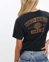 Vintage, Harley, Davidson, Tee, The Real Deal, size extra small, colour Black, newtown, sydney, australia, thrift store, opshop, preloved, secondhand, sustainable, retro, antique, 70s, 80s, 90s, 2000s, 00s, fashion, clothing, streetwear, trendy, garment, style, boutique, store, shop, archive, sale, cheap, best, top, T-Shirts