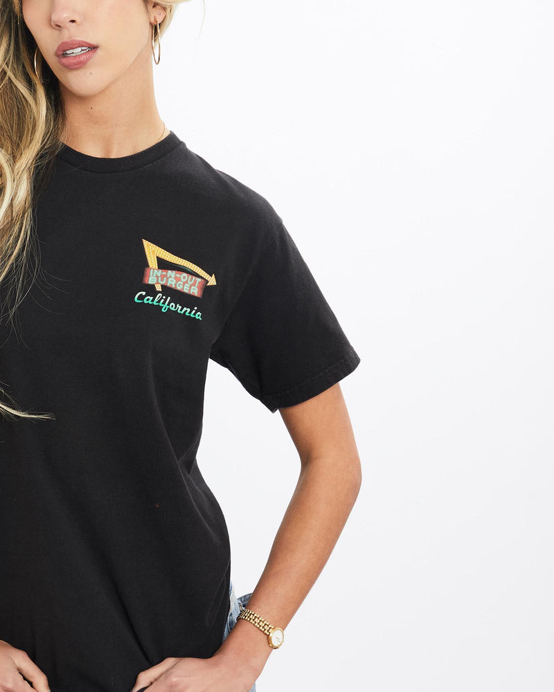 Vintage, In-N-Out, Burger, Tee, The Real Deal, size extra small, colour Black, newtown, sydney, australia, thrift store, opshop, preloved, secondhand, sustainable, retro, antique, 70s, 80s, 90s, 2000s, 00s, fashion, clothing, streetwear, trendy, garment, style, boutique, store, shop, archive, sale, cheap, best, top, T-Shirts