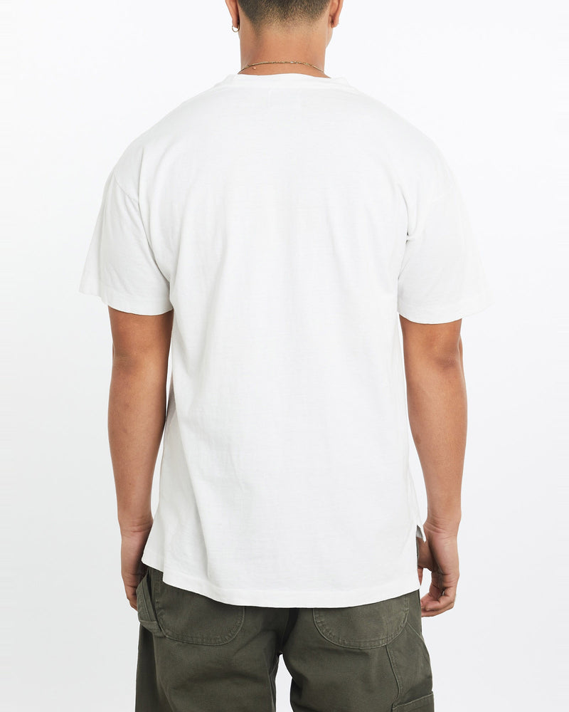 Vintage, 90s, Coca, Cola, Tee, The Real Deal, size medium, colour White, newtown, sydney, australia, thrift store, opshop, preloved, secondhand, sustainable, retro, antique, 70s, 80s, 90s, 2000s, 00s, fashion, clothing, streetwear, trendy, garment, style, boutique, store, shop, archive, sale, cheap, best, top, T-Shirts