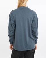 Vintage, 1996, Harley, Davidson, Long, Sleeve, Mock, Neck, Tee, The Real Deal, size medium, colour Blue, newtown, sydney, australia, thrift store, opshop, preloved, secondhand, sustainable, retro, antique, 70s, 80s, 90s, 2000s, 00s, fashion, clothing, streetwear, trendy, garment, style, boutique, store, shop, archive, sale, cheap, best, top, T-Shirts