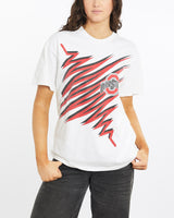 Vintage, NCAA, Ohio, State, Buckeyes, Tee, The Real Deal, size medium, colour White, newtown, sydney, australia, thrift store, opshop, preloved, secondhand, sustainable, retro, antique, 70s, 80s, 90s, 2000s, 00s, fashion, clothing, streetwear, trendy, garment, style, boutique, store, shop, archive, sale, cheap, best, top, T-Shirts