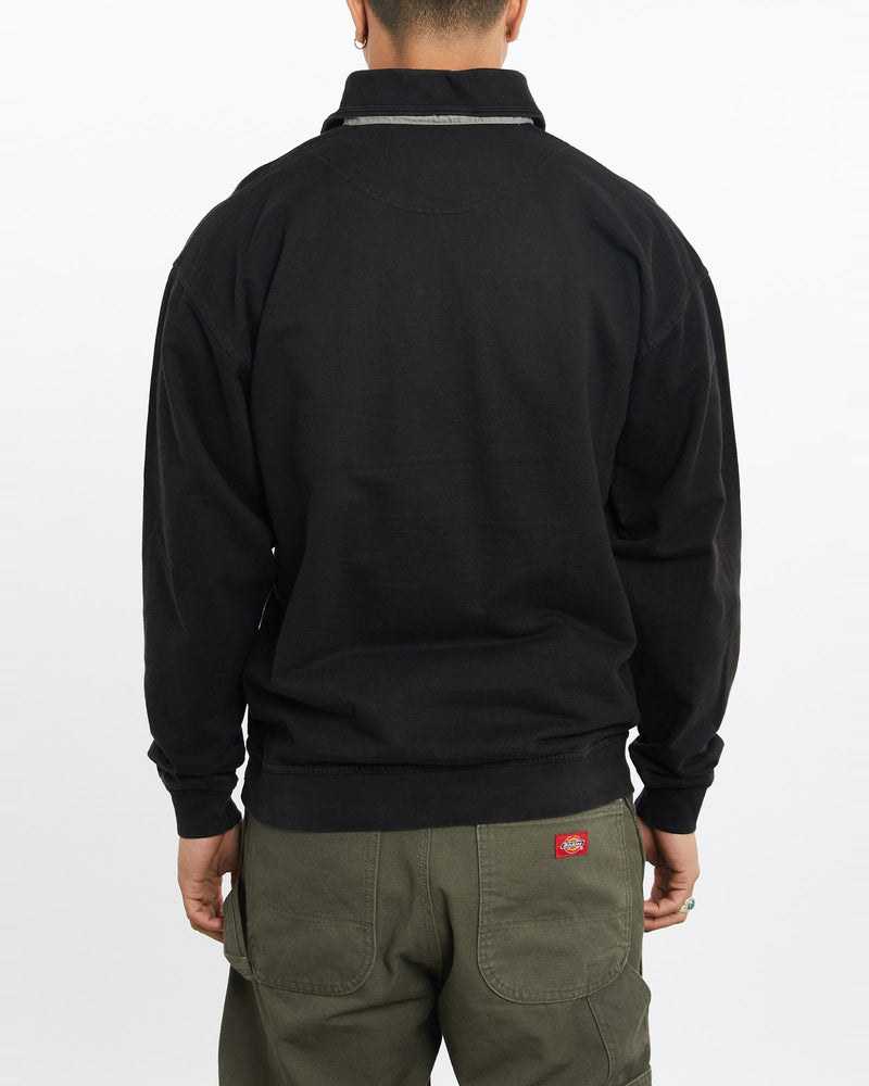 Vintage, 90s, Hard, Rock, Cafe, Long, Sleeve, Polo, Shirt, The Real Deal, size large, colour Black, newtown, sydney, australia, thrift store, opshop, preloved, secondhand, sustainable, retro, antique, 70s, 80s, 90s, 2000s, 00s, fashion, clothing, streetwear, trendy, garment, style, boutique, store, shop, archive, sale, cheap, best, top, Shirts