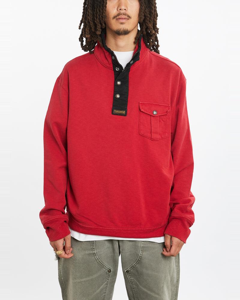 Vintage Polo Ralph Lauren Quarter Zip Sweatshirt <br>L , The Real Deal , newtown, sydney, australia, thrift store, opshop, preloved, secondhand, sustainable, retro, antique, 70s, 80s, 90s, 2000s, 00s, fashion, clothing, streetwear, trendy, garment, style, boutique, store, shop, archive, sale, cheap, best, top