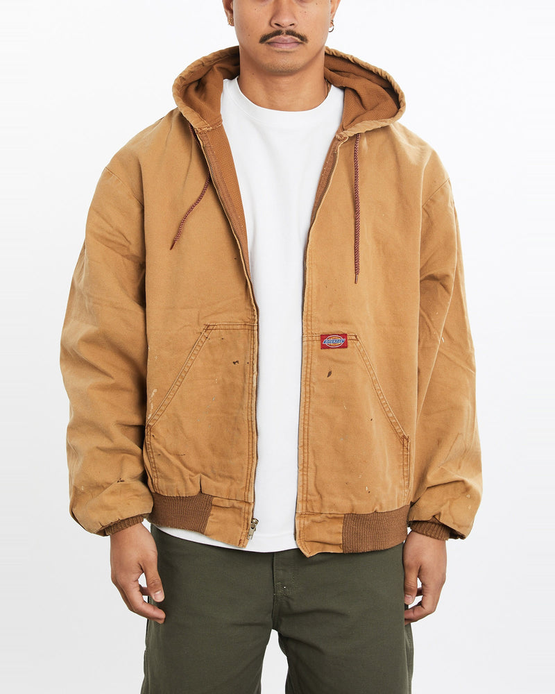 Vintage, Dickies, Workwear, Jacket, The Real Deal, size large, colour Brown, newtown, sydney, australia, thrift store, opshop, preloved, secondhand, sustainable, retro, antique, 70s, 80s, 90s, 2000s, 00s, fashion, clothing, streetwear, trendy, garment, style, boutique, store, shop, archive, sale, cheap, best, top, Jackets