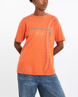 Vintage, Harley, Davidson, Tee, The Real Deal, size medium, colour Orange, newtown, sydney, australia, thrift store, opshop, preloved, secondhand, sustainable, retro, antique, 70s, 80s, 90s, 2000s, 00s, fashion, clothing, streetwear, trendy, garment, style, boutique, store, shop, archive, sale, cheap, best, top, T-Shirts