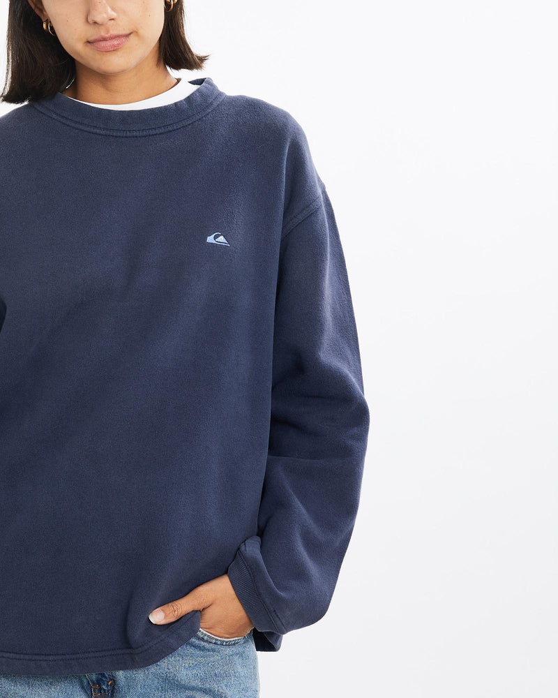 Vintage, Quiksilver, Surf, Sweatshirt, The Real Deal, size medium, colour Navy, newtown, sydney, australia, thrift store, opshop, preloved, secondhand, sustainable, retro, antique, 70s, 80s, 90s, 2000s, 00s, fashion, clothing, streetwear, trendy, garment, style, boutique, store, shop, archive, sale, cheap, best, top, Sweats and hoodies