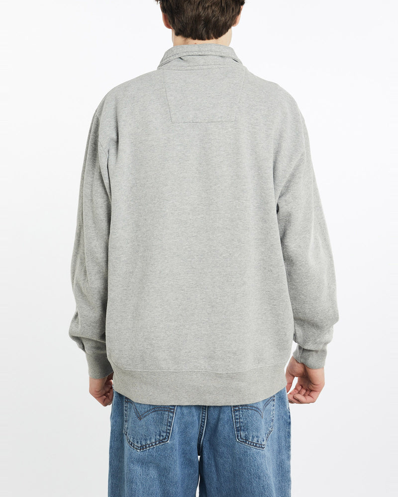 Vintage, Nautica, Competition, Quarter, Zip, Sweatshirt, The Real Deal, size extra large, colour Grey, newtown, sydney, australia, thrift store, opshop, preloved, secondhand, sustainable, retro, antique, 70s, 80s, 90s, 2000s, 00s, fashion, clothing, streetwear, trendy, garment, style, boutique, store, shop, archive, sale, cheap, best, top, Sweats and hoodies