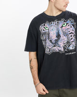 Vintage, 90s, Cancun, Mexico, Jaguar, Wildlife, Tee, The Real Deal, size extra large, colour Black, newtown, sydney, australia, thrift store, opshop, preloved, secondhand, sustainable, retro, antique, 70s, 80s, 90s, 2000s, 00s, fashion, clothing, streetwear, trendy, garment, style, boutique, store, shop, archive, sale, cheap, best, top, T-Shirts