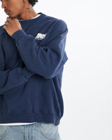 Vintage, 1996, Olympics, Jeopardy, Sponsor, Sweatshirt, The Real Deal, size large, colour Navy, newtown, sydney, australia, thrift store, opshop, preloved, secondhand, sustainable, retro, antique, 70s, 80s, 90s, 2000s, 00s, fashion, clothing, streetwear, trendy, garment, style, boutique, store, shop, archive, sale, cheap, best, top, Sweats and hoodies