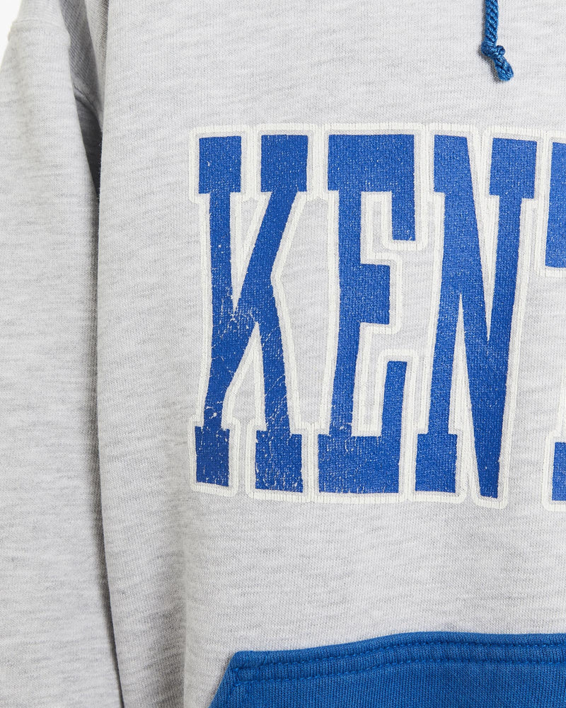 Vintage, 90s, University, of, Kentucky, Hooded, Sweatshirt, The Real Deal, size small, colour Grey, newtown, sydney, australia, thrift store, opshop, preloved, secondhand, sustainable, retro, antique, 70s, 80s, 90s, 2000s, 00s, fashion, clothing, streetwear, trendy, garment, style, boutique, store, shop, archive, sale, cheap, best, top, Sweats and hoodies