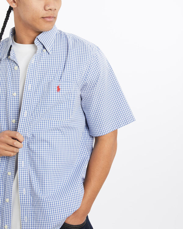 Vintage, 90s, Polo, Ralph, Lauren, Short, Sleeve, Button, Up, Shirt, The Real Deal, size large, colour Multicolour, newtown, sydney, australia, thrift store, opshop, preloved, secondhand, sustainable, retro, antique, 70s, 80s, 90s, 2000s, 00s, fashion, clothing, streetwear, trendy, garment, style, boutique, store, shop, archive, sale, cheap, best, top, Shirts