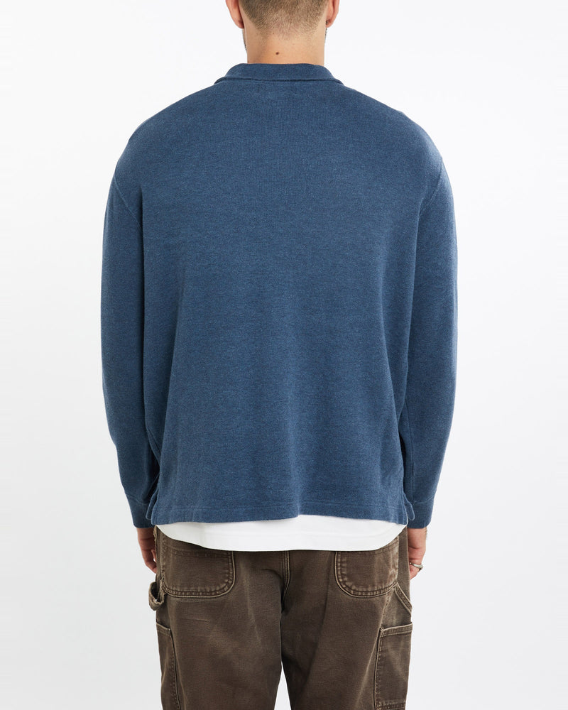 Vintage, 90s, Polo, Ralph, Lauren, Quarter, Zip, Sweater, The Real Deal, size extra large, colour Blue, newtown, sydney, australia, thrift store, opshop, preloved, secondhand, sustainable, retro, antique, 70s, 80s, 90s, 2000s, 00s, fashion, clothing, streetwear, trendy, garment, style, boutique, store, shop, archive, sale, cheap, best, top, Sweats and hoodies