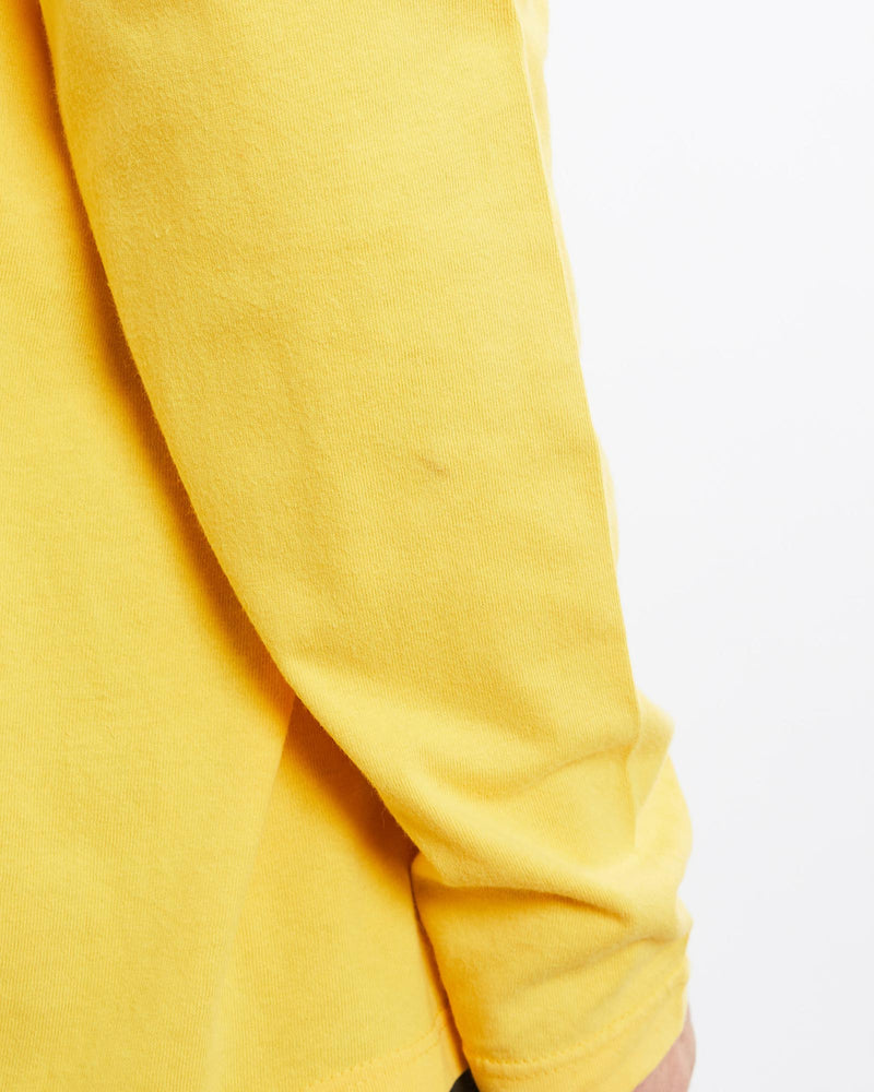 Vintage, Nike, Long, Sleeve, Tee, The Real Deal, size extra large, colour Yellow, newtown, sydney, australia, thrift store, opshop, preloved, secondhand, sustainable, retro, antique, 70s, 80s, 90s, 2000s, 00s, fashion, clothing, streetwear, trendy, garment, style, boutique, store, shop, archive, sale, cheap, best, top, T-Shirts