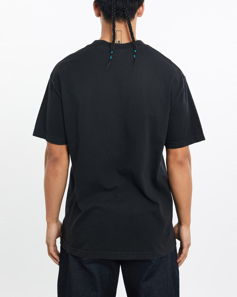 Vintage, NFL, Saints, vs, Colts, Super, Bowl, Tee, The Real Deal, size large, colour Black, newtown, sydney, australia, thrift store, opshop, preloved, secondhand, sustainable, retro, antique, 70s, 80s, 90s, 2000s, 00s, fashion, clothing, streetwear, trendy, garment, style, boutique, store, shop, archive, sale, cheap, best, top, T-Shirts