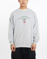 Vintage, NFL, New, York, Jets, Sweatshirt, The Real Deal, size extra large, colour Grey, newtown, sydney, australia, thrift store, opshop, preloved, secondhand, sustainable, retro, antique, 70s, 80s, 90s, 2000s, 00s, fashion, clothing, streetwear, trendy, garment, style, boutique, store, shop, archive, sale, cheap, best, top, Sweats and hoodies