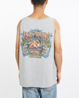 Vintage, Harley, Davidson, Tank, The Real Deal, size large, colour Grey, newtown, sydney, australia, thrift store, opshop, preloved, secondhand, sustainable, retro, antique, 70s, 80s, 90s, 2000s, 00s, fashion, clothing, streetwear, trendy, garment, style, boutique, store, shop, archive, sale, cheap, best, top, T-Shirts